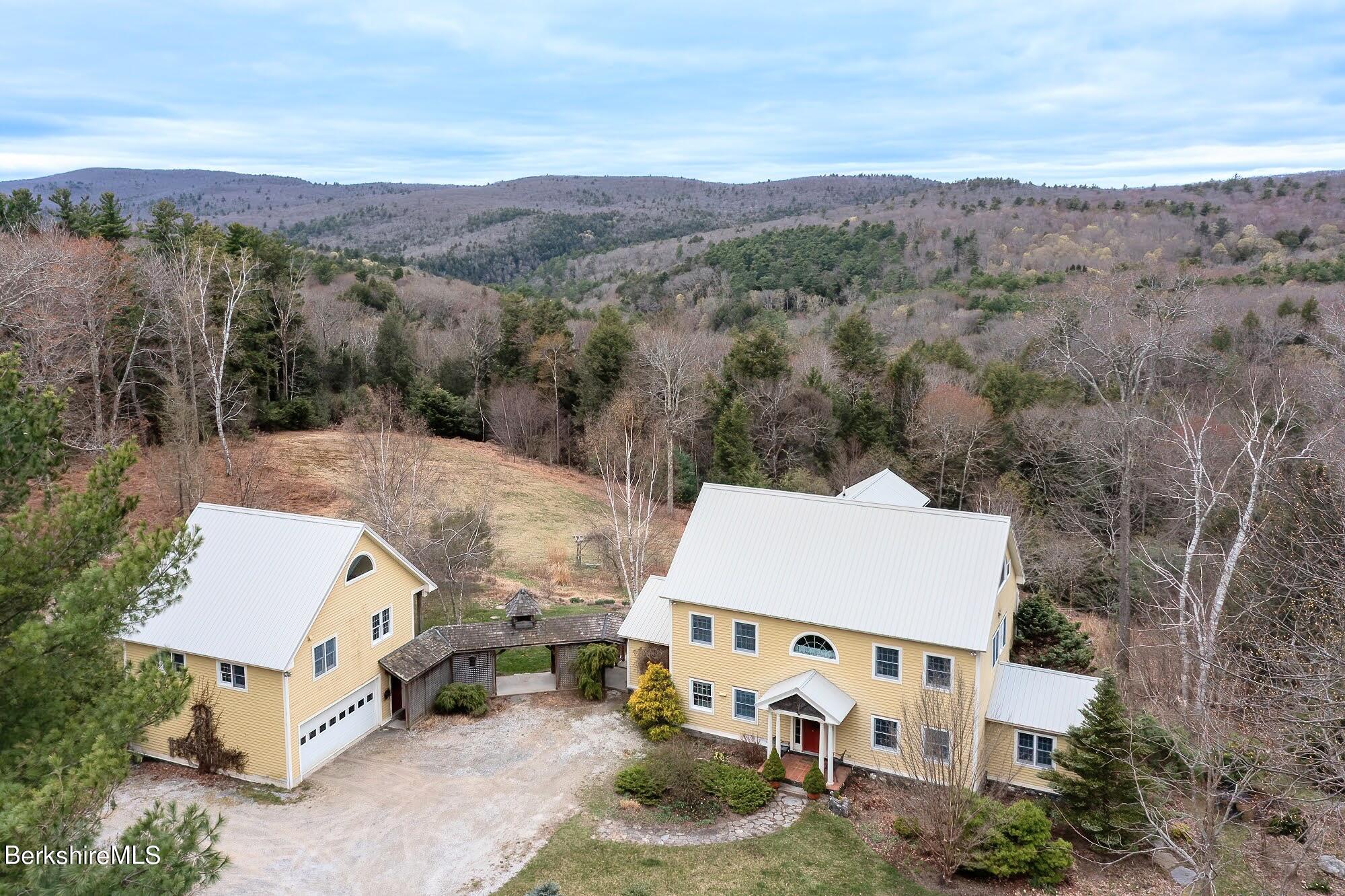 78 Mountain Road South Egremont, MA 01258 - Photo 2 of 34 an aerial view of a house with a yard