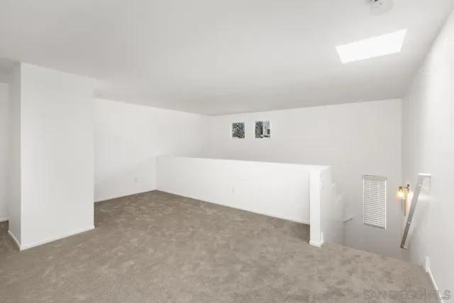 an empty room with an entryway