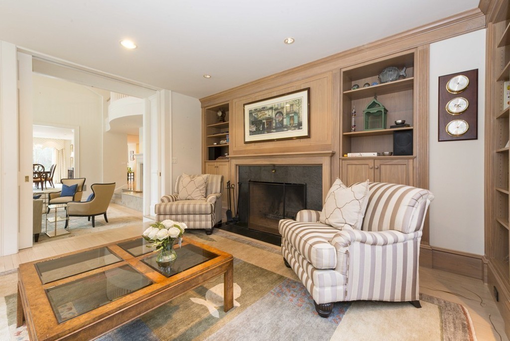 144 Sandy Pond Road Lincoln, MA 01773 - Photo 9 of 30 a living room with furniture fireplace and flat screen tv