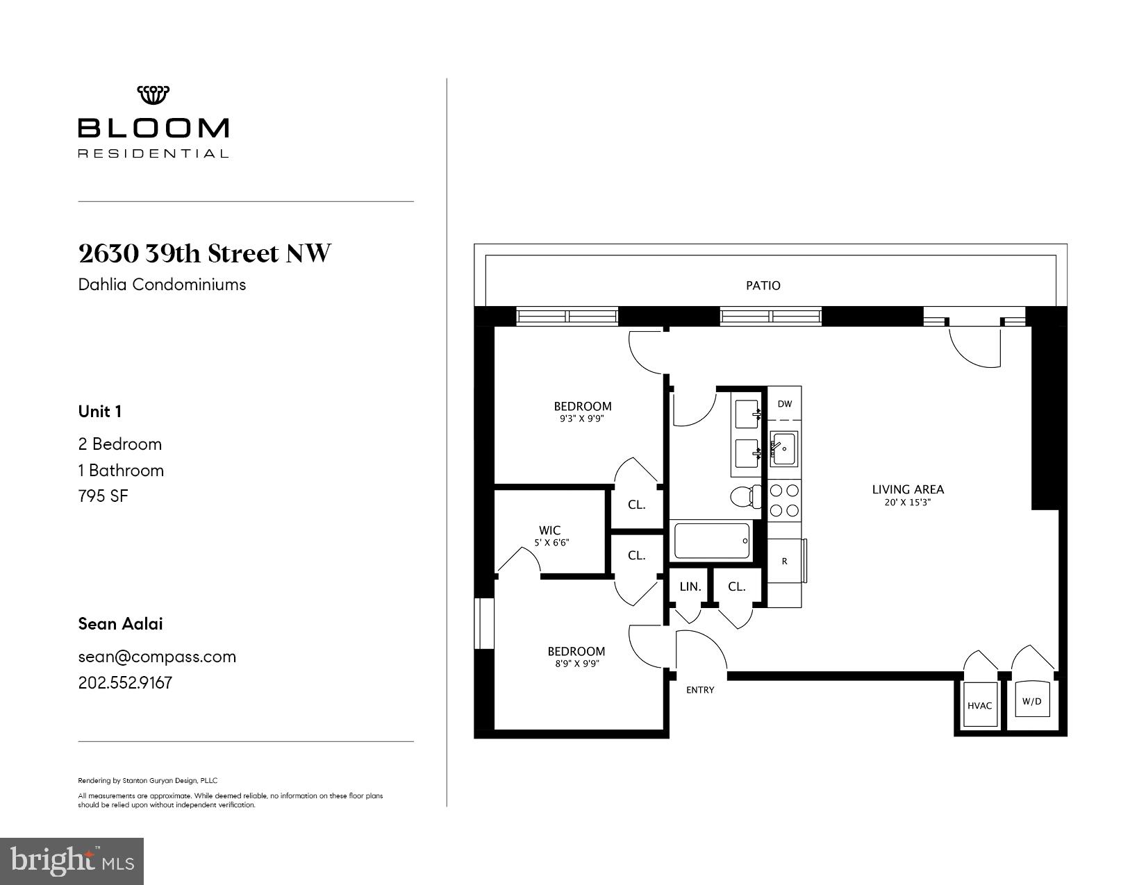 2630 39th Street Northwest, Unit 1 Washington, DC 20007 - Photo 22 of 22 Floor Plan