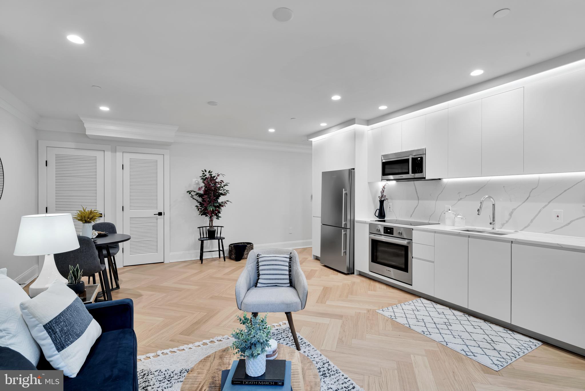 2630 39th Street Northwest, Unit 1 Washington, DC 20007 - Photo 10 of 22 High Ceilings & Recessed Lighting