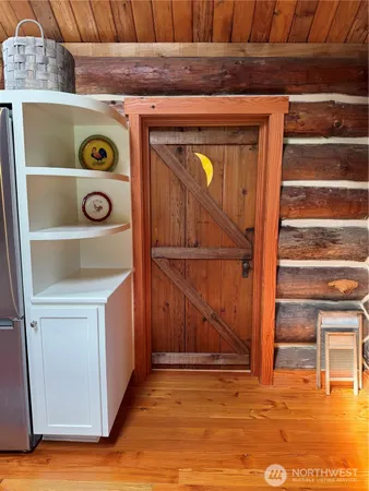 a view of storage and utility room