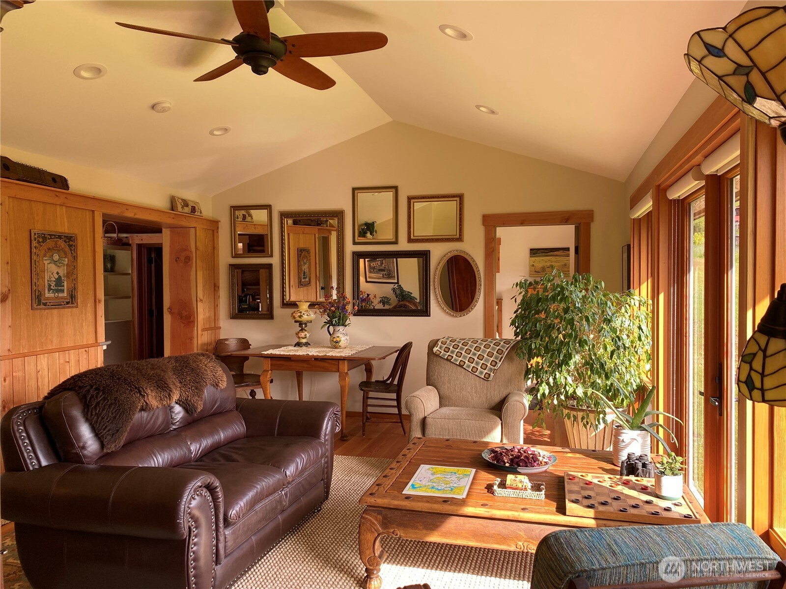4263 Orcas Road Orcas Island, WA 98245 - Photo 17 of 39 a living room with furniture and a large window