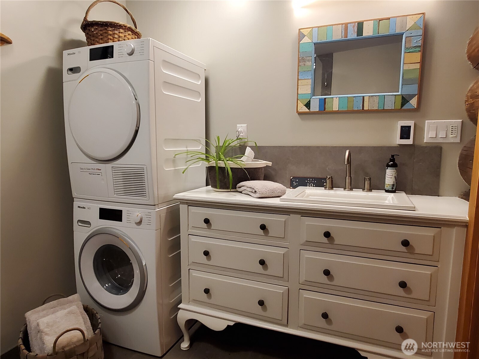 4263 Orcas Road Orcas Island, WA 98245 - Photo 39 of 39 a bathroom with a sink and a mirror