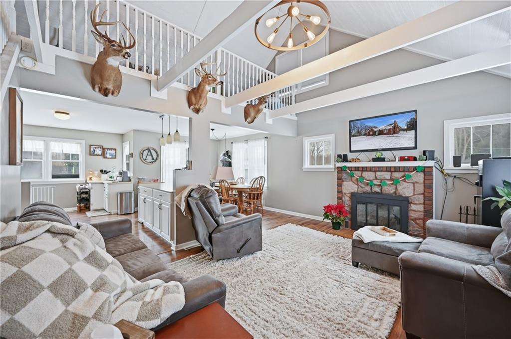 7376 Sharon-Mercer Road Mercer, PA 16137 - Photo 8 of 50 Approx 17 ft at peak ceiling, beamed, MUST see in person!