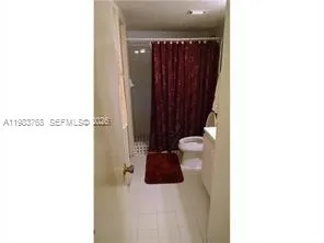 a close view of a bathroom