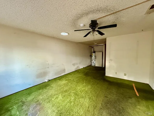 a view of room and garage