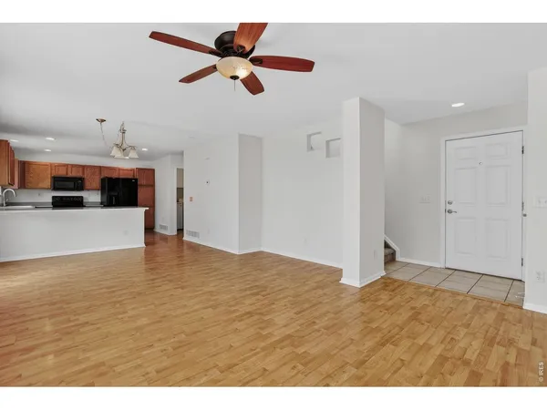 a view of an empty room