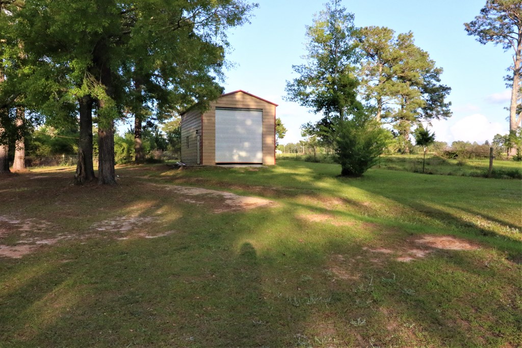 4166 Wallace Buie Road Webb, AL 36376 - Photo 4 of 26 Back Left Side of Yard/Large Garage/Workshop