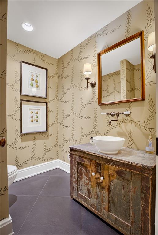 321 Fairview Road Pittsburgh, PA 15238 - Photo 25 of 50 a bathroom with a granite countertop sink mirror and