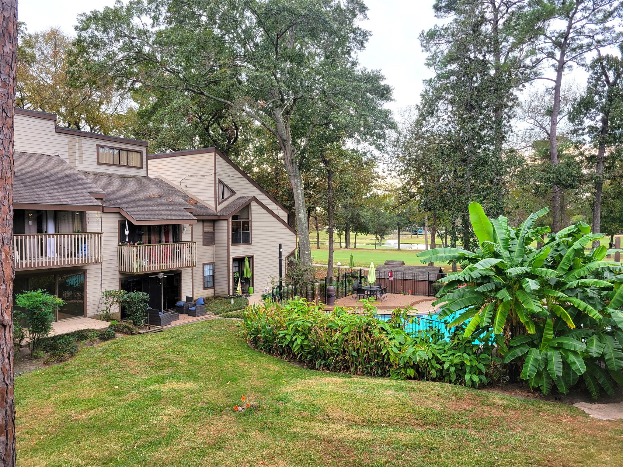 Pool and golf course views from your balcony!