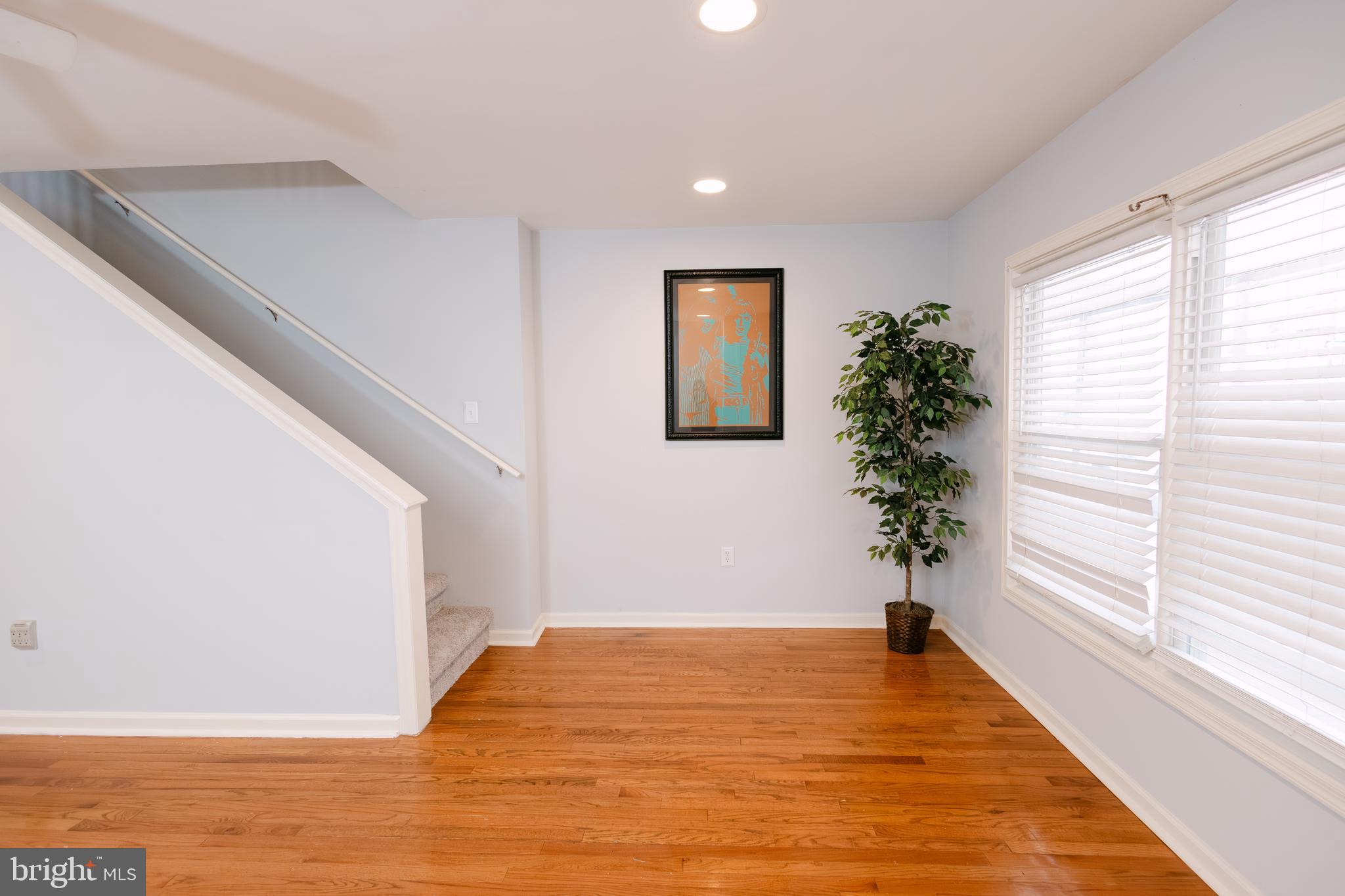 3732 Falls Road Baltimore, MD 21211 - Photo 3 of 46 a view of an empty room with wooden floor and potted plant
