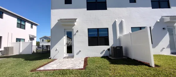 a view of front door and small space