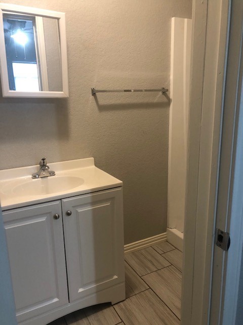 309 Hutcheson Street, Unit 8 Houston, TX 77003 - Photo 5 of 13 a bathroom with a sink and a mirror
