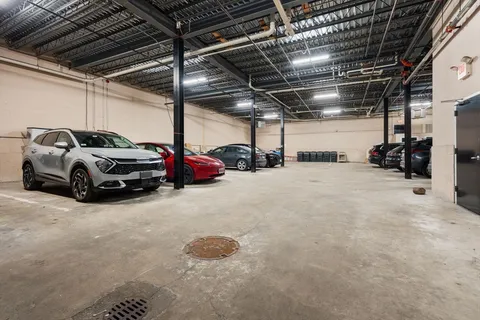 a view of parking garage