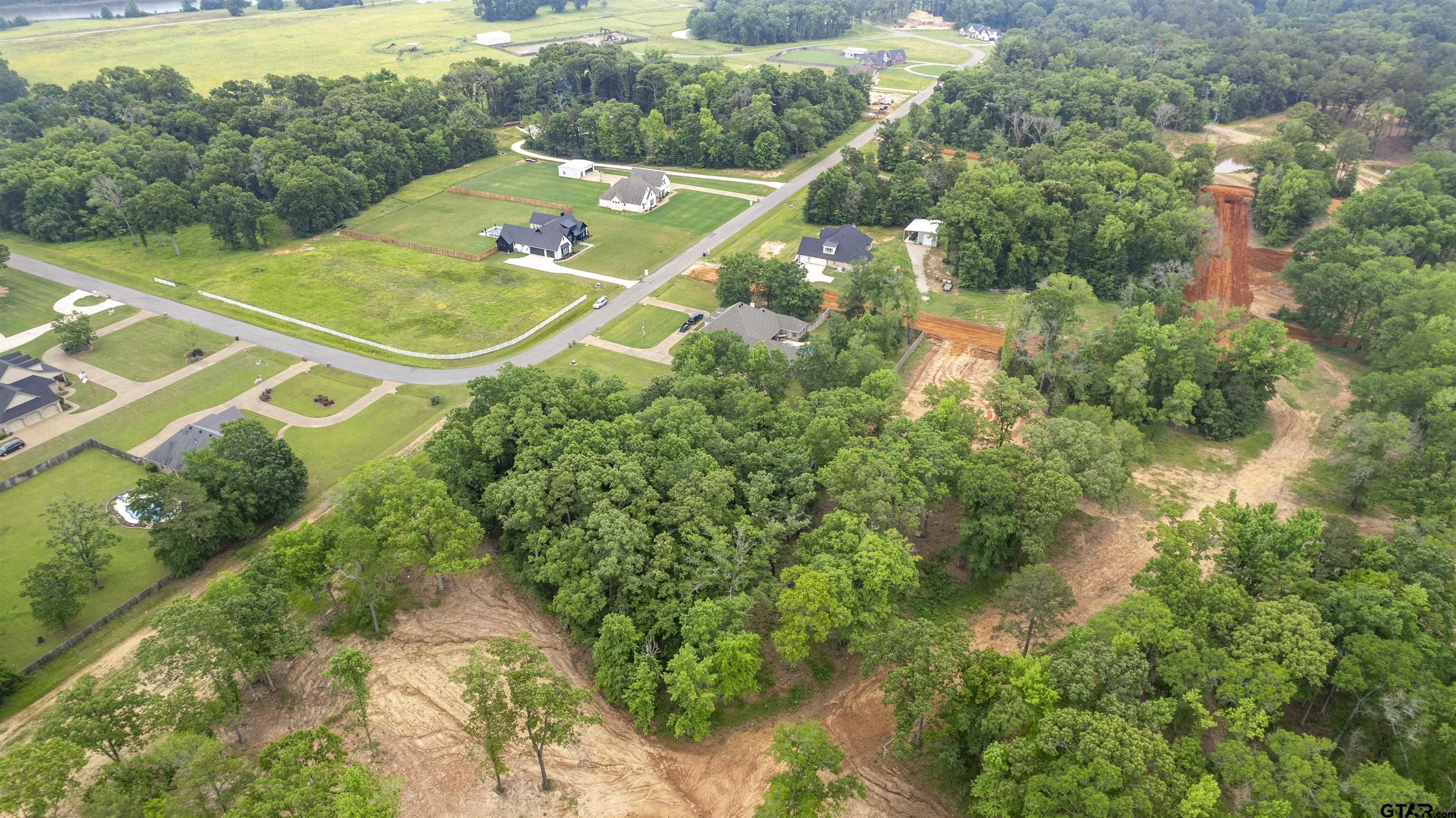21156 Gatlinburg Road Bullard, TX 75757 - Photo 4 of 5 an aerial view of a residential houses with a yard and lake
