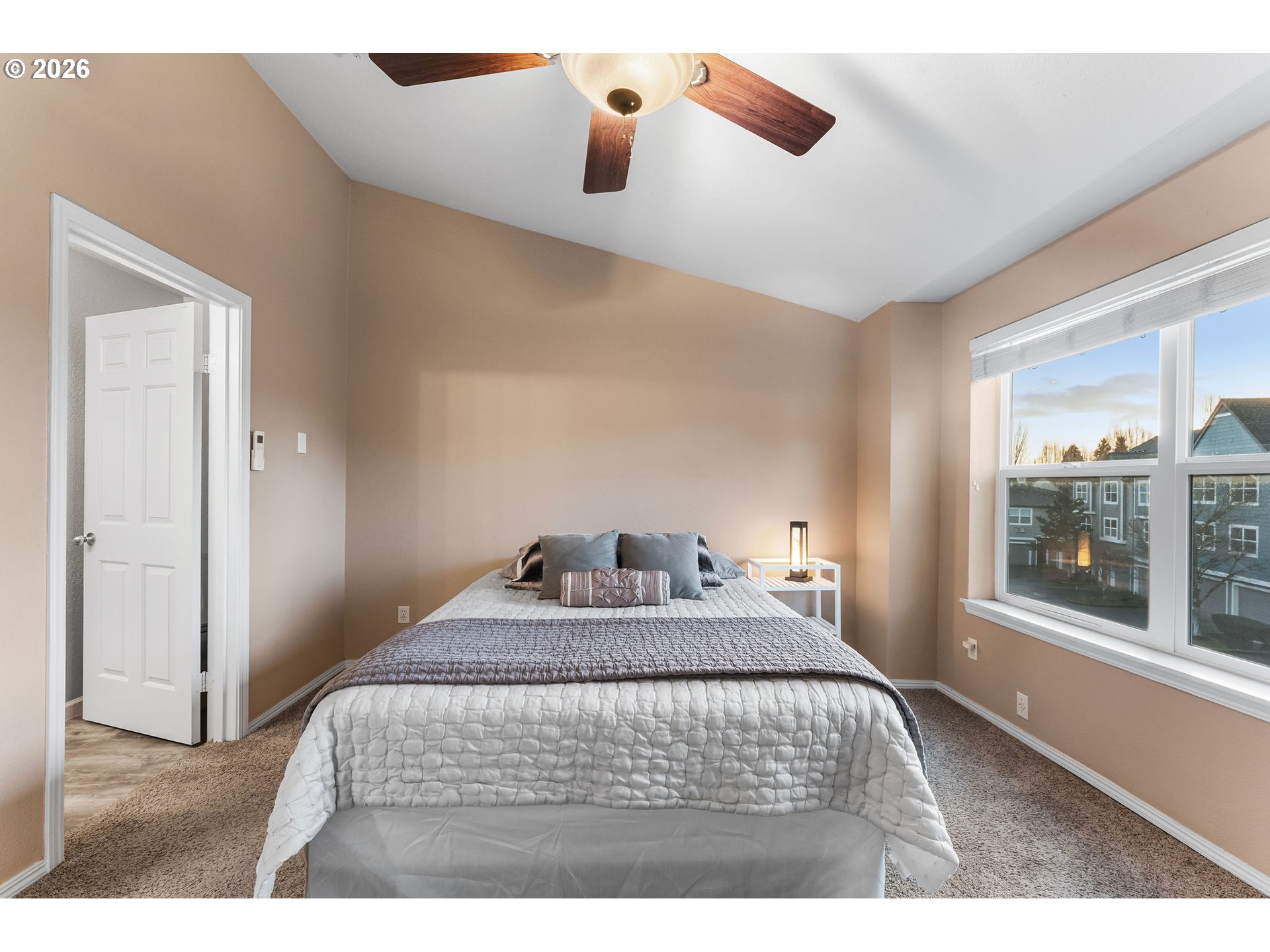 1816 Southeast Cutter Lane Vancouver, WA 98661 - Photo 22 of 43 a bedroom with a bed and wooden floor