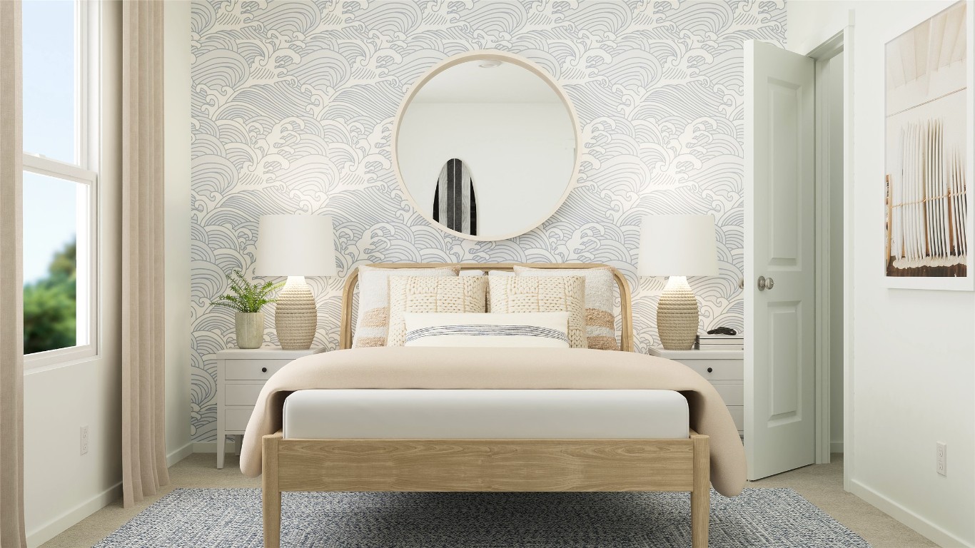 3817 Keller Road Temple, TX 76504 - Photo 29 of 34 a bedroom with a bed and a mirror