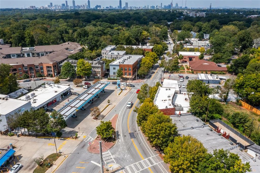 148 Bixby Terrace Southeast Atlanta, GA 30317 - Photo 16 of 19 an aerial view of a city with lots of residential buildings