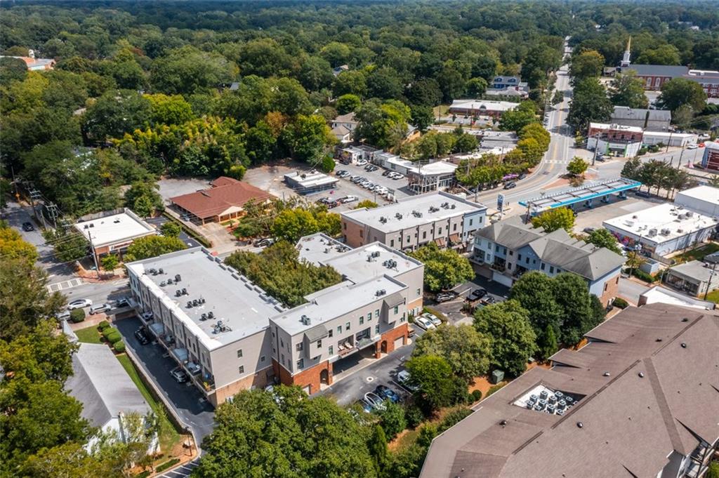 148 Bixby Terrace Southeast Atlanta, GA 30317 - Photo 18 of 19 an aerial view of a city with lots of residential buildings