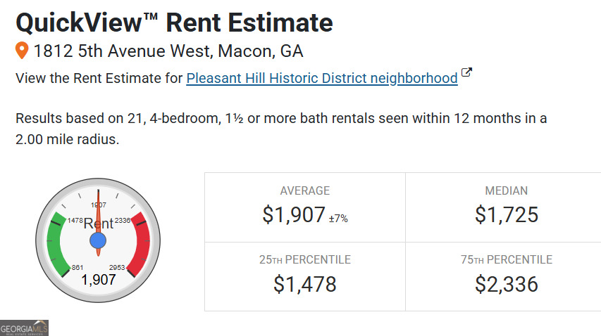 1812 5th Avenue West Macon, GA 31201 - Photo 22 of 22 a picture of a floor plan