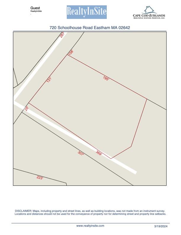 720 School House Road Eastham, MA 02642 - Photo 7 of 7 Dimensions