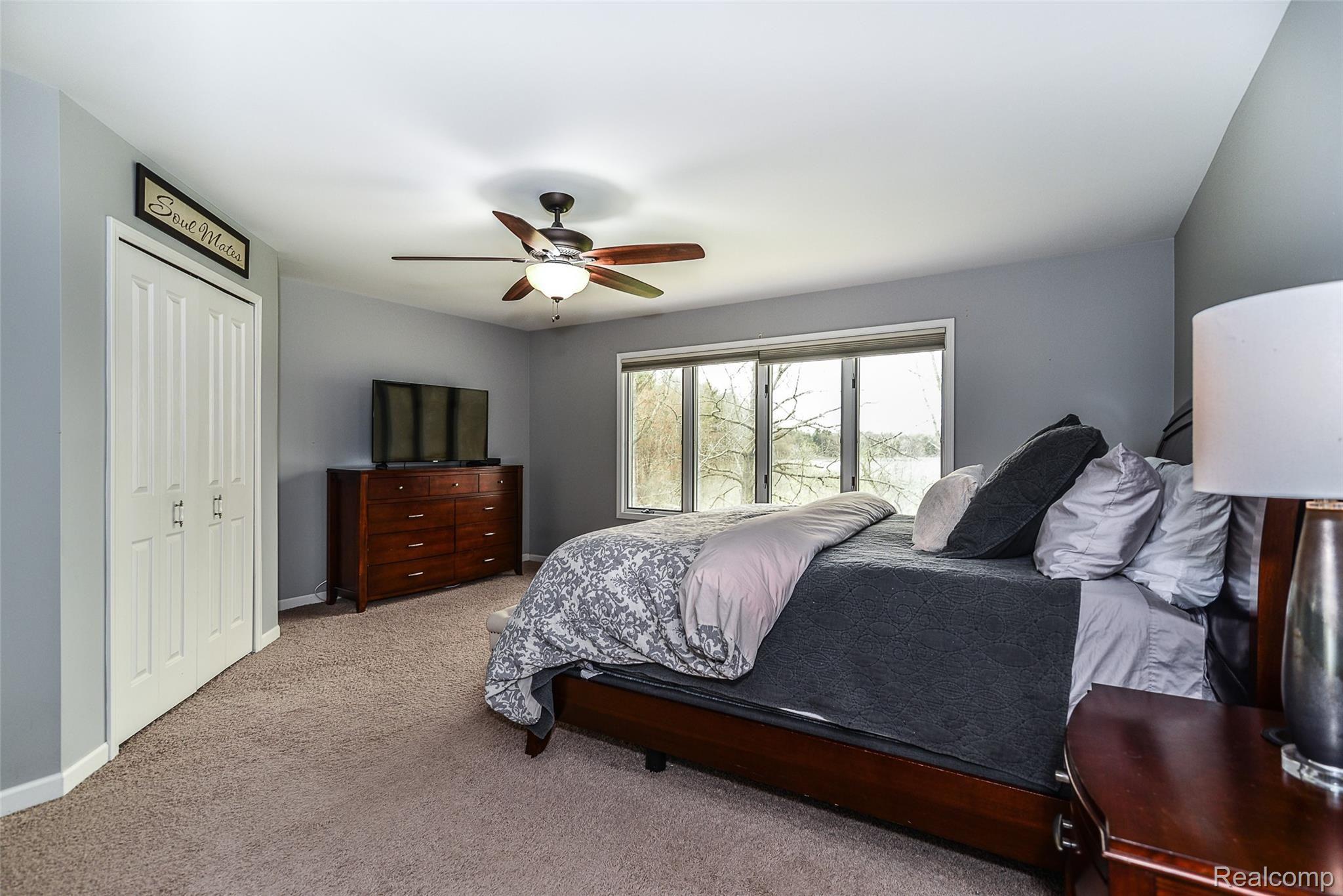 4184 Bauer Road Brighton, MI 48116 - Photo 25 of 51 Large Master Bedroom with Beautiful Views