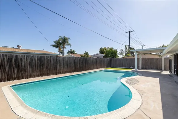 a view of a house with a patio