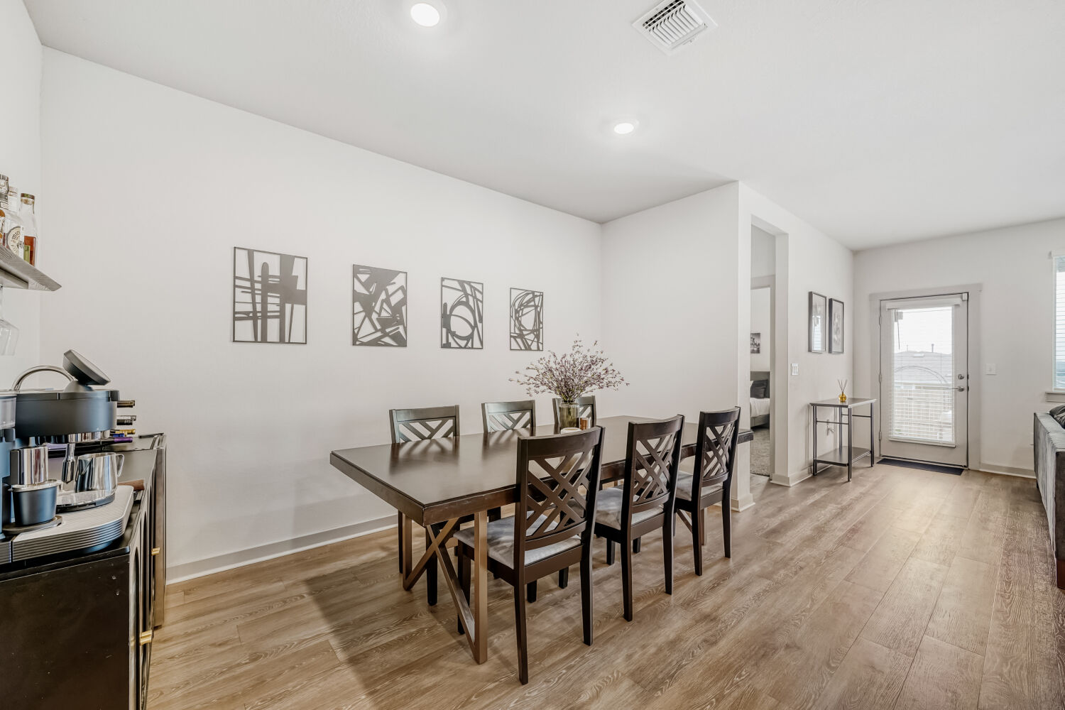 2308 Ranier Court Austin, TX 78754 - Photo 9 of 29 Dining area with light wood finished floors and recessed lighting