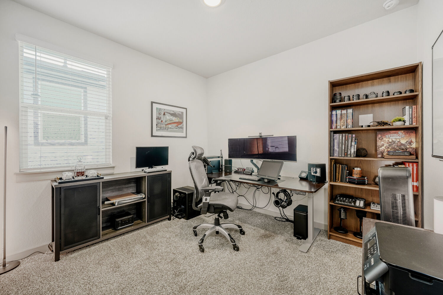 2308 Ranier Court Austin, TX 78754 - Photo 10 of 29 Home office with light colored carpet and baseboards