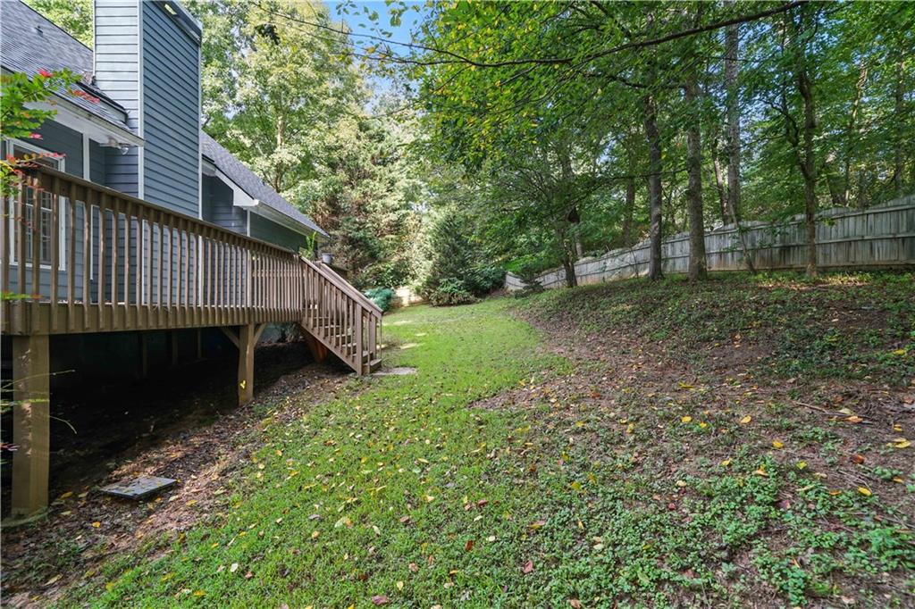 6745 Fairfield Trace Suwanee, GA 30024 - Photo 32 of 37 a view of a house with a yard