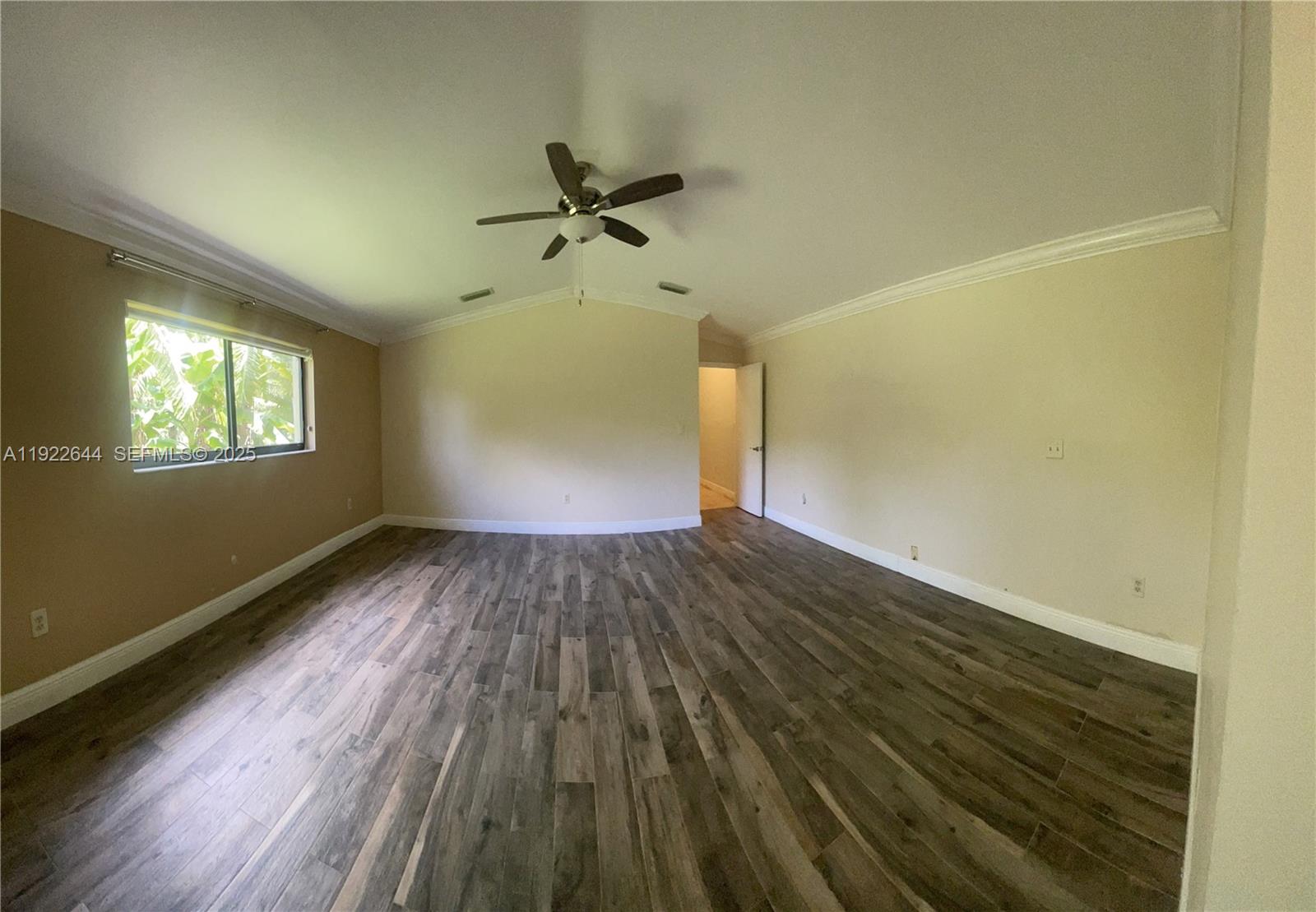5425 Southwest 190th Avenue Southwest Ranches, FL 33332 - Photo 17 of 56 a view of empty room with wooden floor and fan