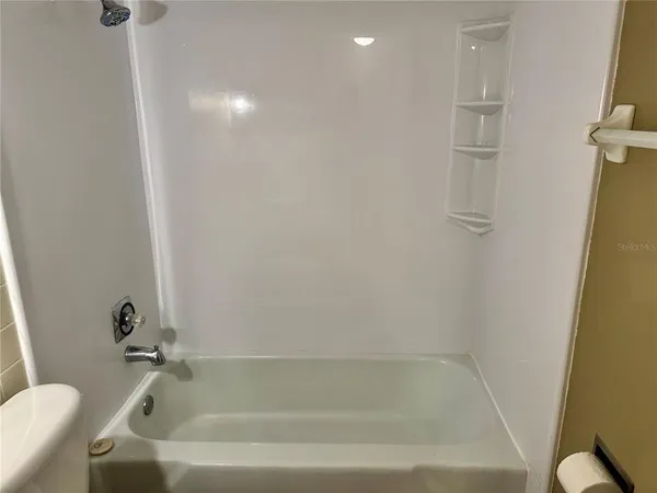 a bathroom with a tub