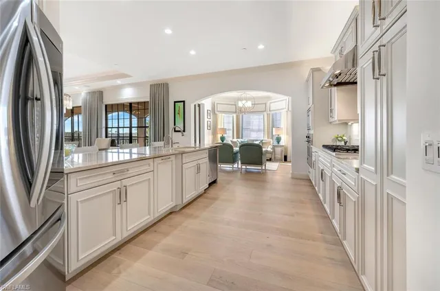 a living room with a large window