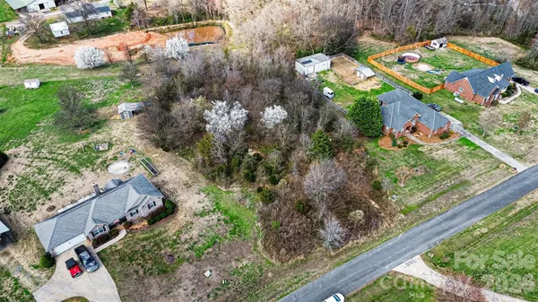 a garden view with a pond