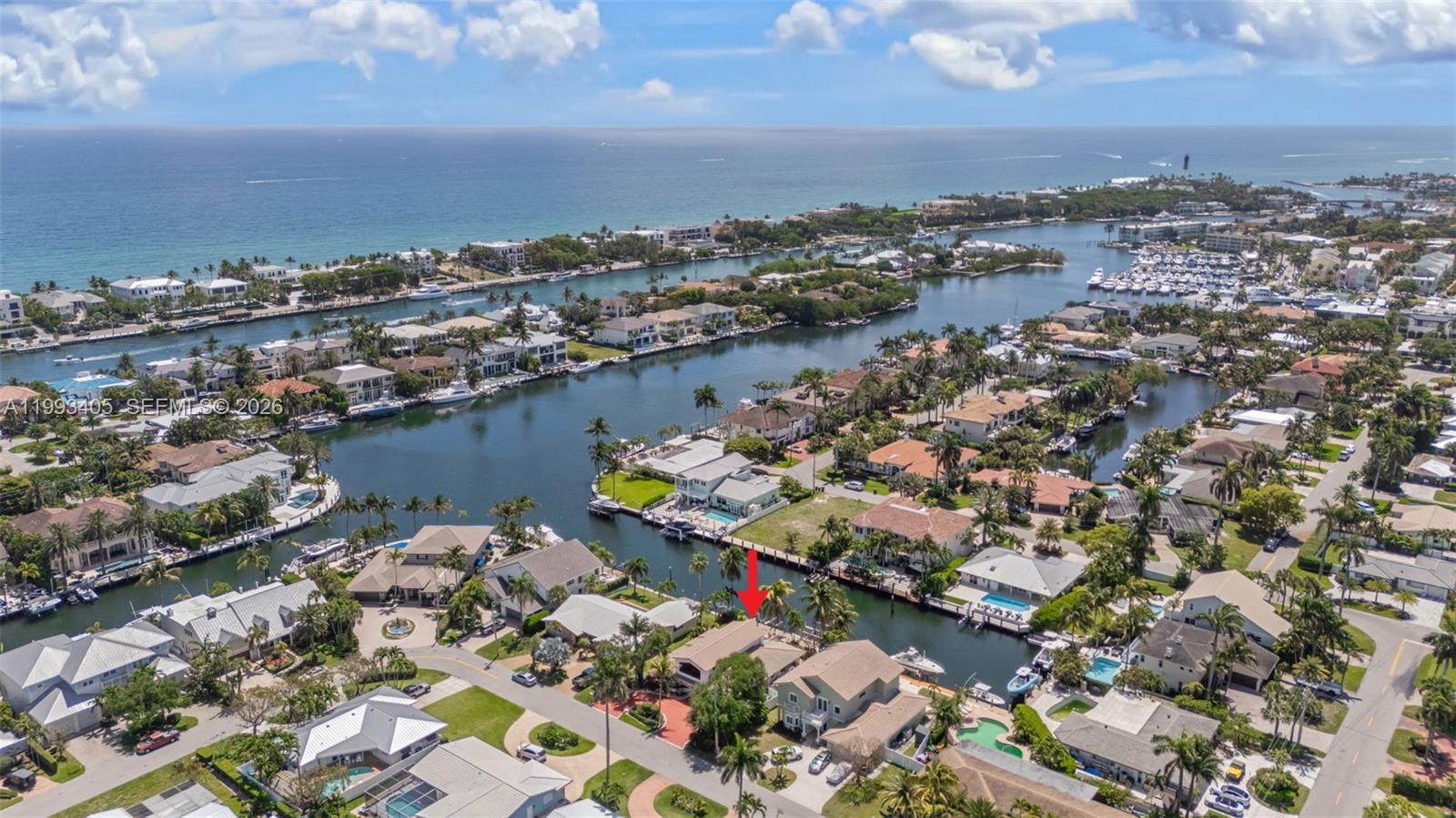 2858 Northeast 33rd Street Lighthouse Point, FL 33064 - Photo 11 of 24 an aerial view of a city with ocean view