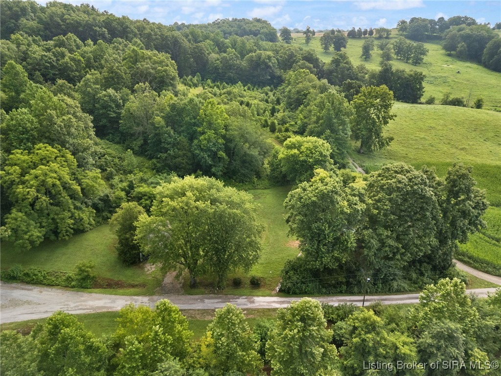 2768 South Benham Mill Road English, IN 47118 - Photo 10 of 46 Overhead view shows the secluded and serene landsc