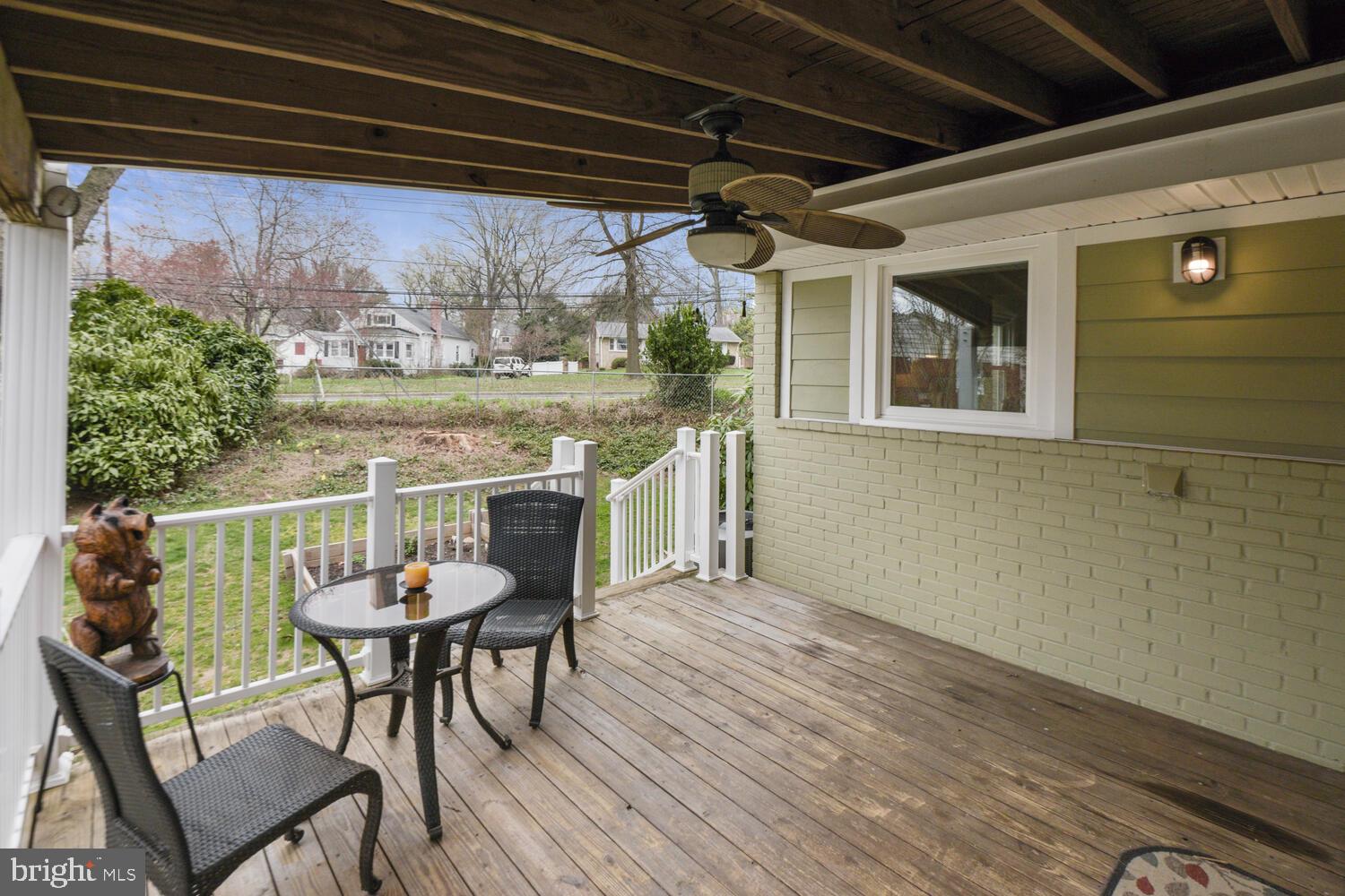 10201 Procter Street Silver Spring, MD 20901 - Photo 15 of 28 Delightful covered deck, with stairs to yard