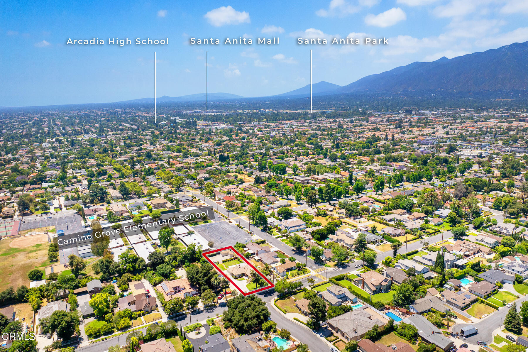 1321 South Eighth Avenue Arcadia, CA 91006 - Photo 44 of 47 an aerial view of residential building and street