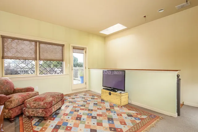 a view of a building with a street