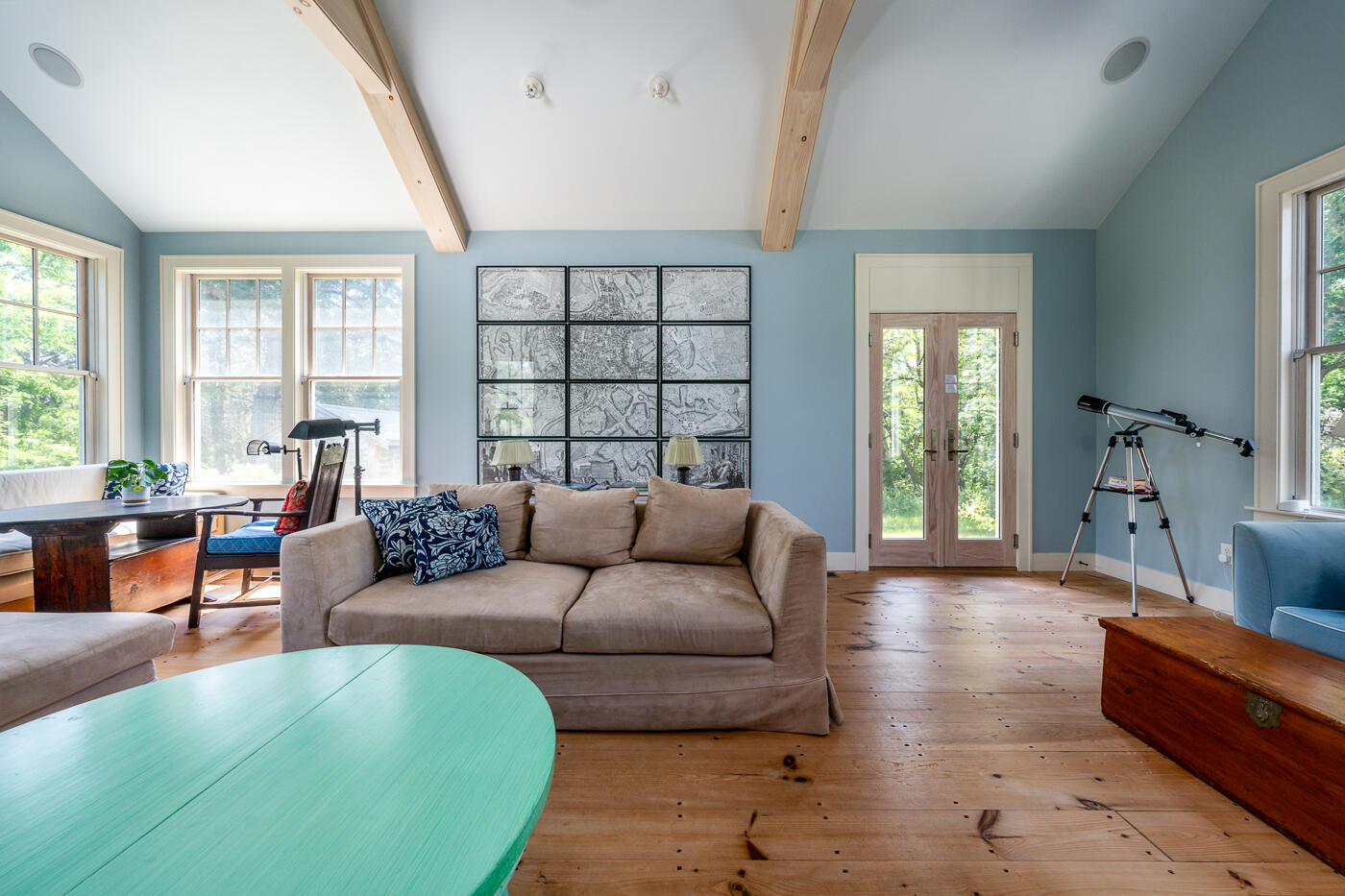 9 Towhee Lane Truro, MA 02666 - Photo 14 of 62 a living room with furniture and a large window