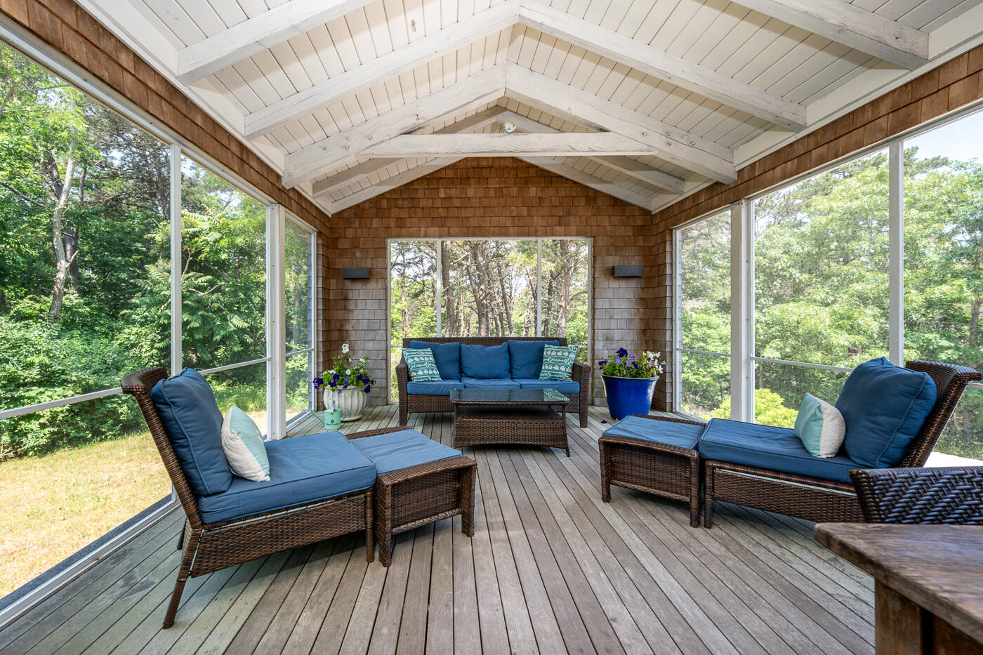 9 Towhee Lane Truro, MA 02666 - Photo 28 of 62 a living room with furniture and a fireplace