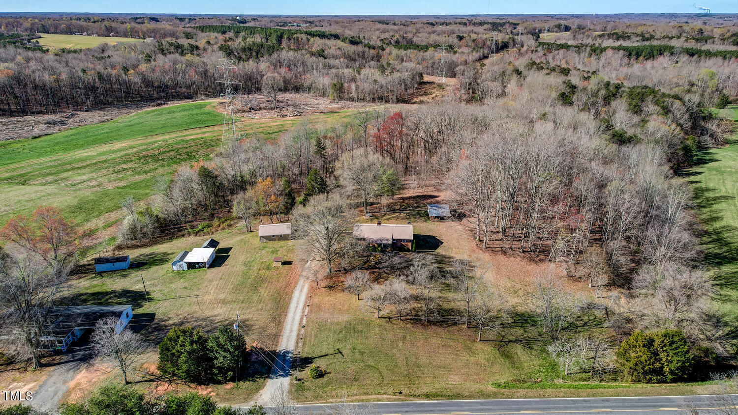 650 Huffines Mill Road Reidsville, NC 27320 - Photo 4 of 35 an aerial view of a houses with a yard