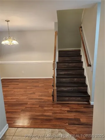 a view of a room with an empty space