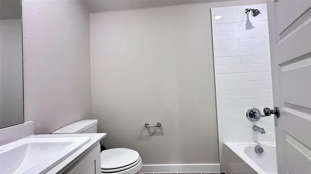 an empty room with closet