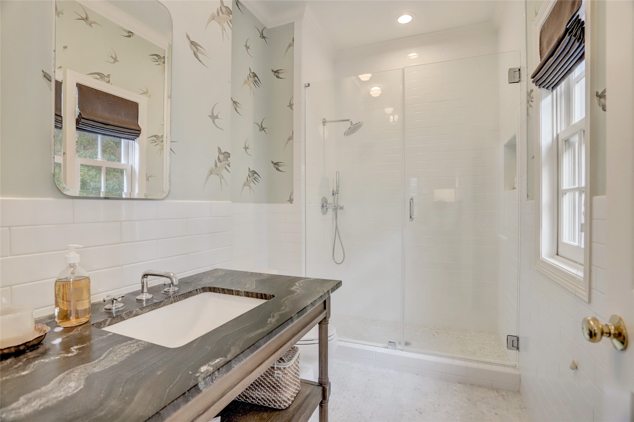 2703 Mid Lane, Unit 4 Houston, TX 77027 - Photo 14 of 16 a bathroom with a sink and a shower