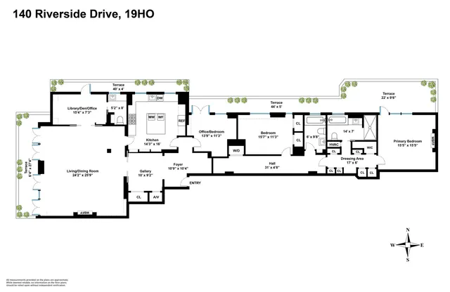 $8,750,000 | 140 Riverside Drive, Unit 19HO | Upper West Side