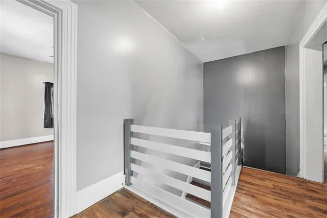 a view of wooden floor in a room