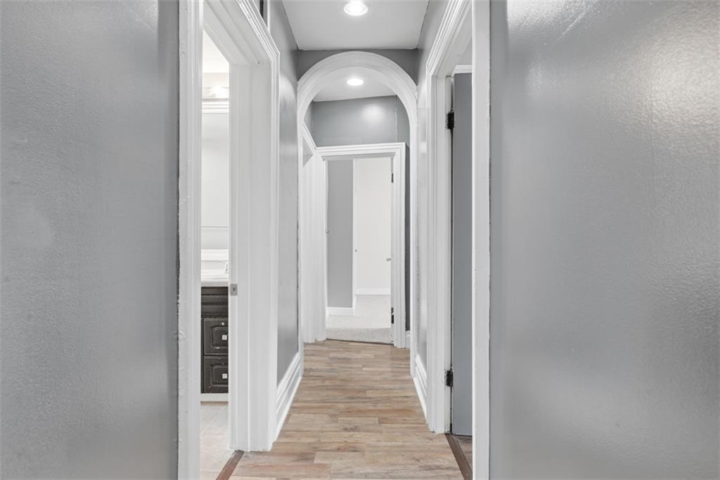 901 4th Avenue Freedom, PA 15042 - Photo 31 of 49 a view of a hallway with wooden floor and entryway