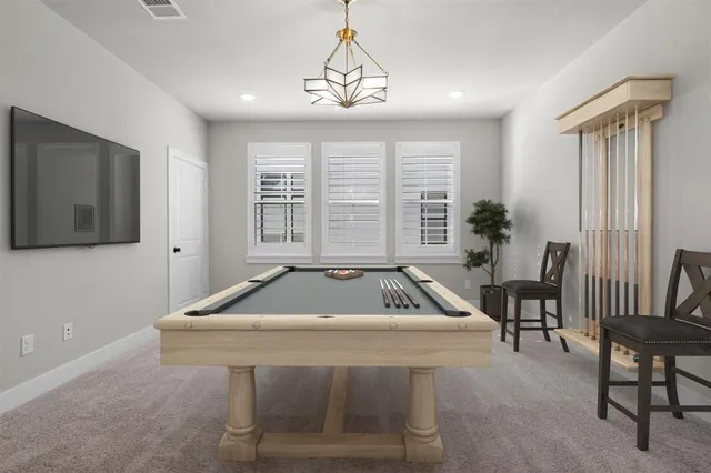 a room with furniture and windows